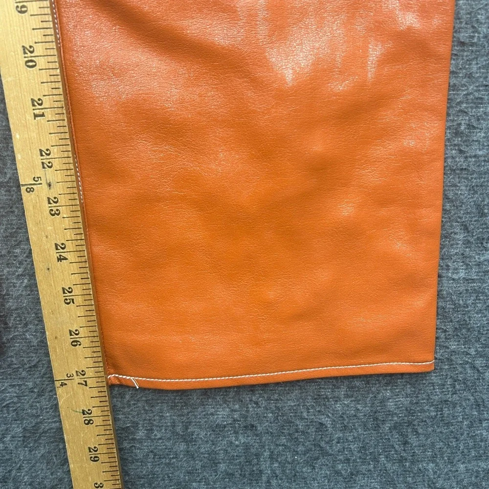 Free People We The Free It Factor Patent Vegan Leather Pants Orange 2 Streetwear